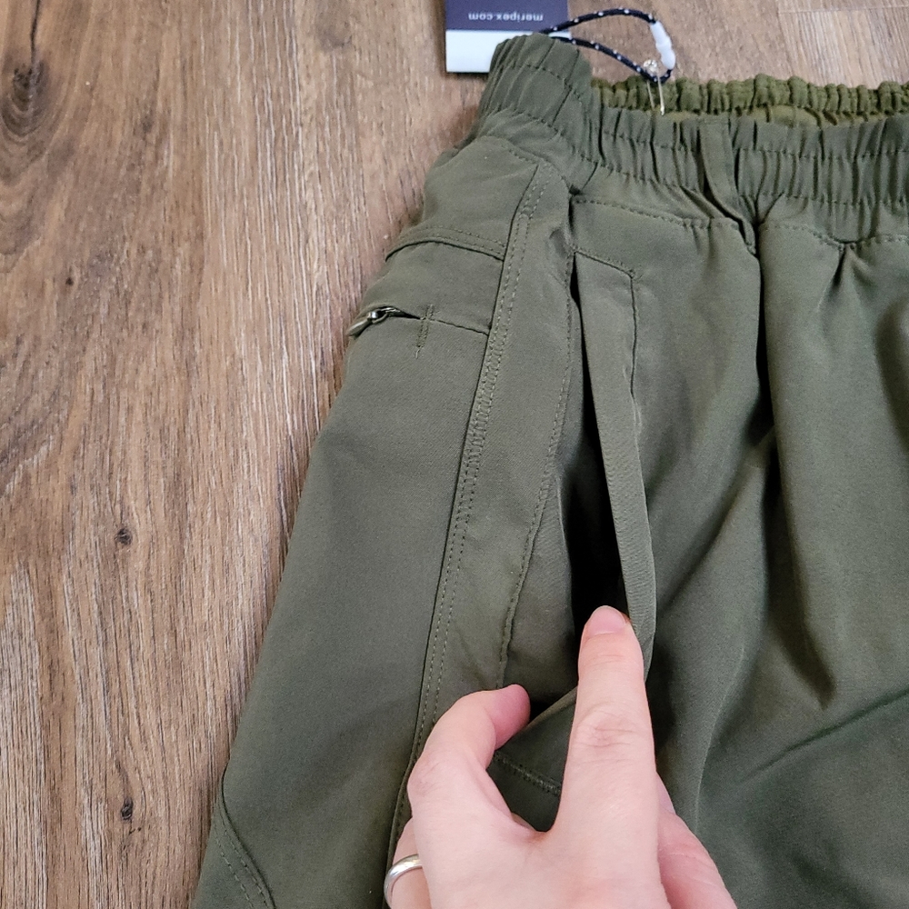 Freeballers Meripex Mens 6" Athletic Gym Training Shorts Lined Large Green - Picture 8 of 13